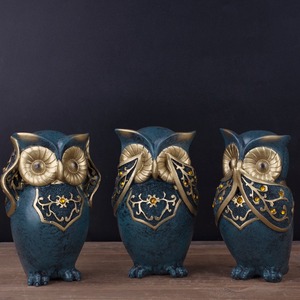 Decorazioni per la casa in resina scultura gufo attività regali creativi nuovi animali europei statuetta ornamenti in resina artigianato - Product Image 4