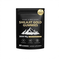 Gummies de Shilajit et Ashwagandha : Complément Alimentaire Herbal pour l'Énergie, le Soutien Immunitaire, le Sommeil et la Vitalité (Nootropiques, Multivitamines)
