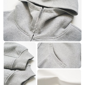 Sweat-shirts à capuche surdimensionnés en molleton de polyester épais pour l'hiver, personnalisables avec logo imprimé sur le devant, pour hommes et femmes - Product Image 4