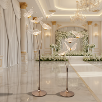 Lampadaire LED AC moderne pour mariage, en acrylique, écologique, avec éclairage d'ambiance, décorations lumineuses, lumières LED blanc chaud/froid
