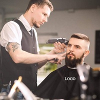 Cape de Salon Haut de Gamme Personnalisable avec Logo/Design – Qualité Supérieure pour Coiffeur, Soin Capillaire, Coupe de Cheveux – Robe/Châle Épais en Spandex pour Clients