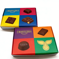 Boîte en carton écologique personnalisée de qualité alimentaire pour emballages de biscuits et de gâteaux à emporter, idéale pour les bars à snacks