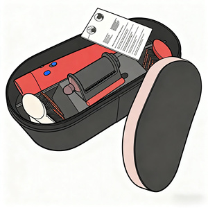 Secador de Pelo HD08 1-1 Nuevo y Mejorado de DSN para Hombres y Mujeres, Se Puede Registrar en el Sitio Web Oficial - Product Image 1