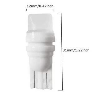 Feux de positionnement LED pour voiture, céramique T10-2835 3W 3SMD, arc-en-ciel RGB, stroboscopique, pour lecture/éclairage latéral/plaque d'immatriculation - Product Image 3