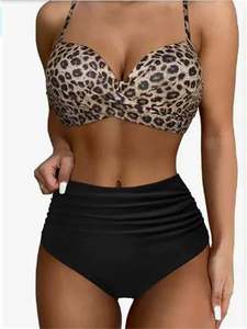 K1360 <b>Women</b> Swimsuit Bodysuit <b>Swimming</b> Suit Bikini Set Bathing Suits Swim High Waist Thong Bikini Beach Swimwear - Product Image 5