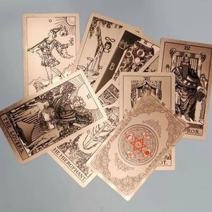 Cartas de Juego de PVC Plegables e Impermeables Personalizadas, 78 Cartas de Tarot <span class=keywords><strong>Vetter</strong></span> Starter, con Cajas de Regalo en Dorado, Oro Rosa y Rosa - Product Image 3