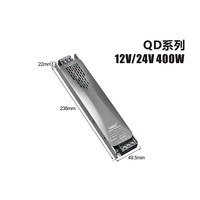 Transformateur LED MLINA DS-QD CE ROHS avec garantie de 2 ans, alimentation à découpage à double sortie à tension constante pour intérieur 12V 30A