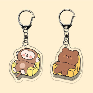 Llavero de acrílico con diseño de anime, colgante de dibujos animados, ligero, a la moda, para bolso, ideal para promoción, regalo, venta al por mayor - Product Image 3