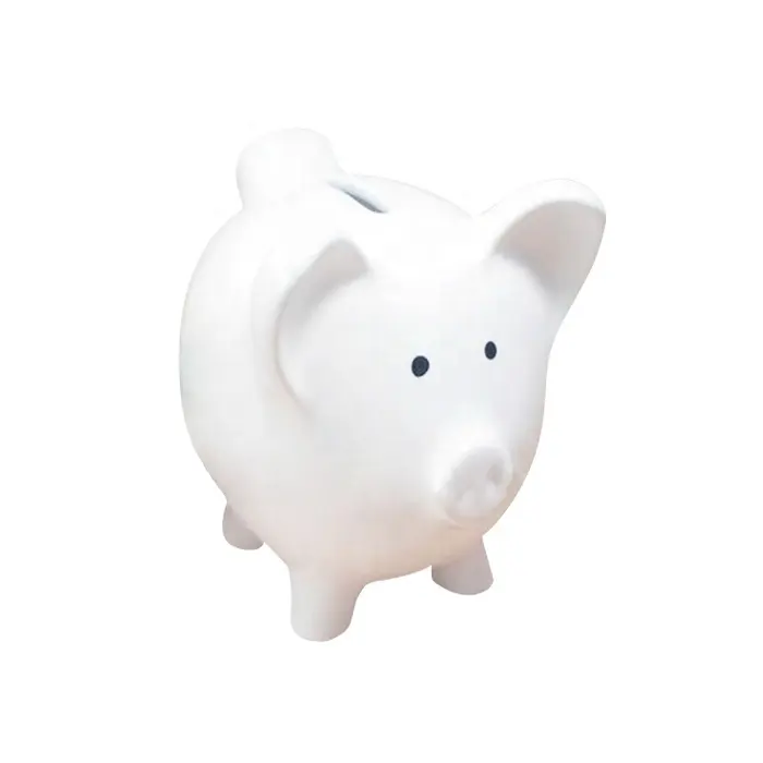 Cerdo de cerámica de alta calidad, ahorro de dinero, bancos para niños y niñas