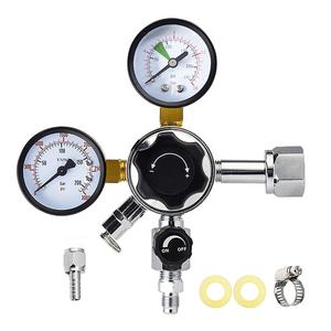 नया मसौदा उच्च दबाव दोहरी गेज बीयर शराब सोडा टैंक माउंट प्राथमिक CO2 नियामक के साथ सुरक्षा दबाव राहत वाल्व - Product Image 5