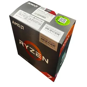 Novo design am4 soquete original amd cpu r7 5800x 3d caixa ventilador desktop processador cpu