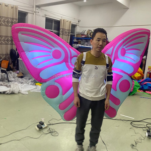 Costume <span class=keywords><strong>gonflable</strong></span> géant à ailes de papillon, modèle amusant à LED pour défilé Oxford - Product Image 5