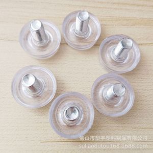 Transparent <b>Adjustable</b> Furniture Legs 8mm X 25mm With Screws For <b>Table</b> Chair Cabinet Hardware Accessories - Product Image 2
