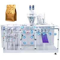 Petit gousset latéral automatique Quad sac à fond plat remplissage de poudre vanne à fermeture éclair stand up Pouch Machine d'emballage de café instantané