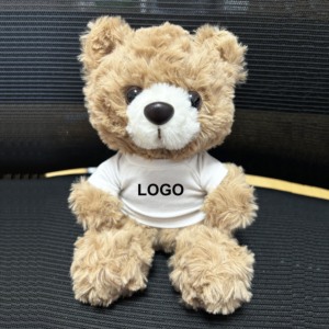 Orsacchiotto di Peluche di Buona Qualità da 16CM con Maglietta Personalizzabile, Simbolo del Paese, per Regali Promozionali Aziendali - Product Image 2
