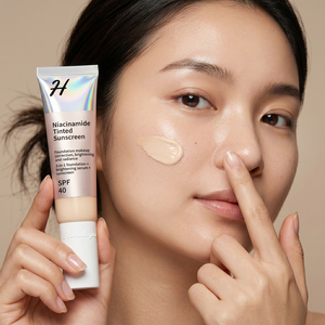 Private Label Hydrating SPF40 Niacinamide Glow Light Coverage Tinted Serum Liquid Foundation BB Cream <strong>Sunscreen</strong> - Product Image 5