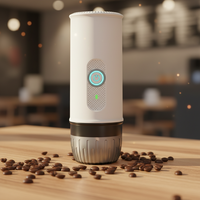 Machine à café expresso portable électrique mini sur mesure, vente en gros d'usine, avec 4 batteries de 3200 mAh à longue durée de vie, pour usage extérieur