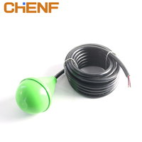 Capteur de niveau d'eau liquide rond vert CHENF, contrôleur de niveau d'eau liquide, étanche, en plastique, micro-interrupteur à flotteur vertical automatique