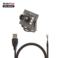 Caméra USB Arducam 2MP IMX462 vision diurne et nocturne IR 95 ° Objectif HD DFOV avec boîtier métallique B0490, objectif HD à monture M12 pour robot