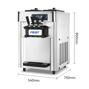 Máquina de Hielo Automática Profesional Comercial de 22L/H, Máquina de Hielo Suave de 3 Sabores, Máquina de Hielo en Rollo - Product Image 1