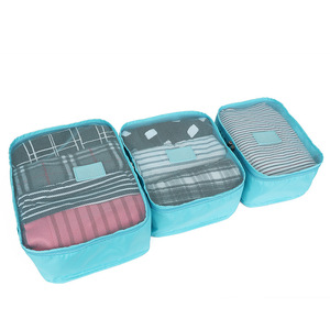 LHI 7 <span class=keywords><strong>Set</strong></span> impermeable maleta de equipaje, acabado ropa organizador bolsa viajes de malla de almacenamiento de bolsas - Product Image 6