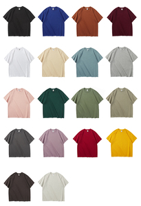 T-Shirt verde <span class=keywords><strong>scuro</strong></span> all'ingrosso di alta qualità con Logo ricamato in bianco 280g 100% cotone tinta unita peso massimo da <span class=keywords><strong>uomo</strong></span> T-Shirt personalizzata - Product Image 2