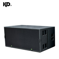 Subwoofer passif professionnel double 18 pouces à aimant néodyme, réponse en fréquence 25Hz-50Hz, 98dB, 1000W, basses puissantes pour clubs et bars