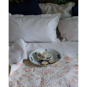 Parure de lit double personnalisable Pietrochianese pour broderie, 4 pièces, drap plat, taille King, motif uni tissé, polyester PVC, pour la maison - Product Image 1