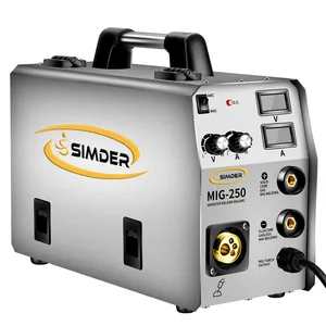 SIMDER 4 in 1 MMA Gas Gasless MIG TIG saldatore OEM accettabile ARC Gas MIG 250 saldatore