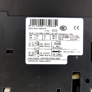 เบรกเกอร์วงจรไฟฟ้าซีเมนส์ รุ่น 3RV1031-4EA15 3RV2021-4CA10 ป้องกันกระแสไฟฟ้าสูง อุปกรณ์ป้องกันวงจรไฟฟ้าอุตสาหกรรม เหมาะสำหรับ - Product Image 3