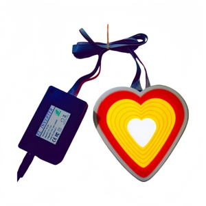 Pegatina EL con Diseño de Corazón, Efecto Brillante, Corazón en Movimiento, Más Emocional, Un Corazón Ilumina Toda la Amorabilidad - Product Image 1