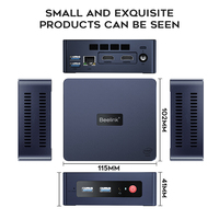 Top 10 des ordinateurs industriels Beelink Mini S Intel N5095 8G 256G Mini PC Wins10 OS SATA SSD Storage avec double écran MiniS
