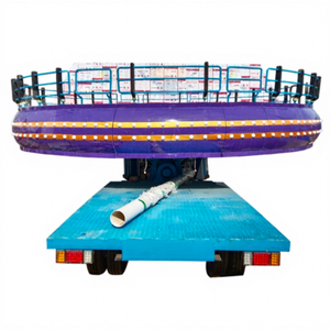 Manèges mécaniques attrayants pour fêtes foraines, manèges portables à plateau tournant Crazy Dancing montés sur remorque, certifiés CE pour l'extérieur, thème Disco - Product Image 1