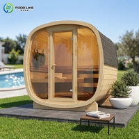 Nouvelle Arrivée - Promotion Exceptionnelle : Sauna Infrarouge Pliant Moderne pour 6 Personnes, Extérieur, Alimenté par Énergie Solaire, en Bois Massif, Taille Personnalisable