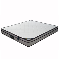 Matelas hybride à ressorts ensachés pour lit, 20 cm, ressorts Bonnell, tissu tricoté, latex naturel, fibre de coco 3E, housse en coton et lin