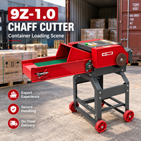 Vente en gros usine 9Z-1.0 Hacheuse de paille et de fourrage avec tapis roulant, Machine de découpe de fourrage vert