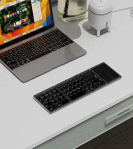 Clavier pliable universel portable Bluetooth sans fil avec pavé tactile AZERTY pour iPad, tablette, Mac, PC, iPhone - Product Image 4