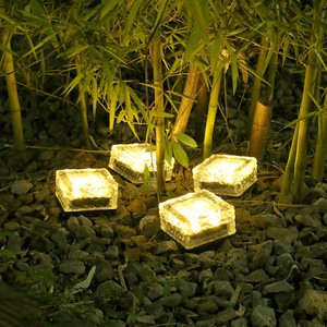 Lámpara Solar Xinyao con Forma de Ladrillo de Hielo, Impermeable, LED, para Suelo de Vidrio, para Jardín, Patio, Camino - Product Image 3