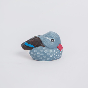 Adorno de madera maciza tallada a mano, diseño de pájaro <span class=keywords><strong>gordo</strong></span> Jiu con garganta plateada, regalo para niños y embarazadas - Product Image 6