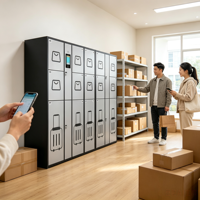 Casier de rangement intelligent pour bagages, location de casiers pour lieux publics - Direct Usine