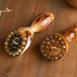 Masajeador corporal con forma de loto para espalda y piernas, masajeador de acupuntura con forma de cuerno, tendón gua sha - Product Image 6