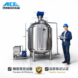 Tanque Mezclador con Calentamiento a Vapor Eléctrico, Homogeneizador, Mezclador de 500L 1000L, Máquina Emulsionadora, Máquina para Hacer Jabón Líquido - Product Image 5