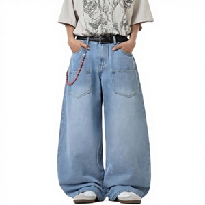 Classic Loose Fit Baggy Jeans Soft Comfortable Denim Pants for Daily Wear, Hip Hop Fashion, and Streetwear Styling - Product Image 1