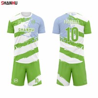 Maillot de football personnalisé à séchage rapide, respirant, en polyester, imprimé par sublimation, vente en gros, pour homme, été