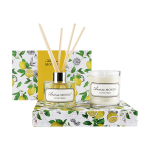 Spa en <span class=keywords><strong>casa</strong></span> cesta de regalo de limón de baño de lujo y Cuerpo Conjunto para las mujeres y los hombres contiene baño bomba hecho - Product Image 2
