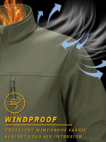 Coupe-Vent Personnalisé Homme, Veste Polaire Légère, Manteau de Travail Anti-Vent, Veste Softshell Imperméable pour Randonnée