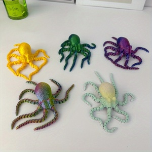 Pulpo Articulado de Cuerpo Completo Impreso en 3D, Multicolor, Estilo Moderno de Mediados de Siglo, para Graduación y Bautizo - Product Image 5