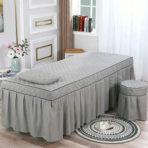 Sábana bajera de cama de Spa personalizada de buena calidad de belleza, sábanas de cama de masaje de Color sólido, Spa de salón de ropa de cama, falda de cama - Product Image 2