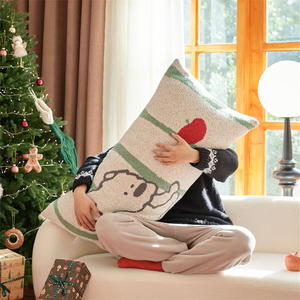 federa per cuscino Cane divertente 100% microfibra federa in maglia super calda per la decorazione della casa KRK - Product Image 6