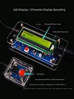 Kit de décodage du code Morse CW à monter soi-même, carte de circuit télégraphique, buzzer, indicateur LED pour la formation STEM sur le campus